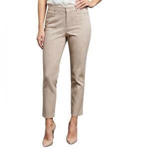 Banana Republic Tan Sloan Curvy Fit Geo-Print Pants